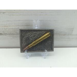 VINTAGE 30-06 SPRINGFIELD RIFLE BULLET CASING‎ BERGAMOT BELT BUCKLE